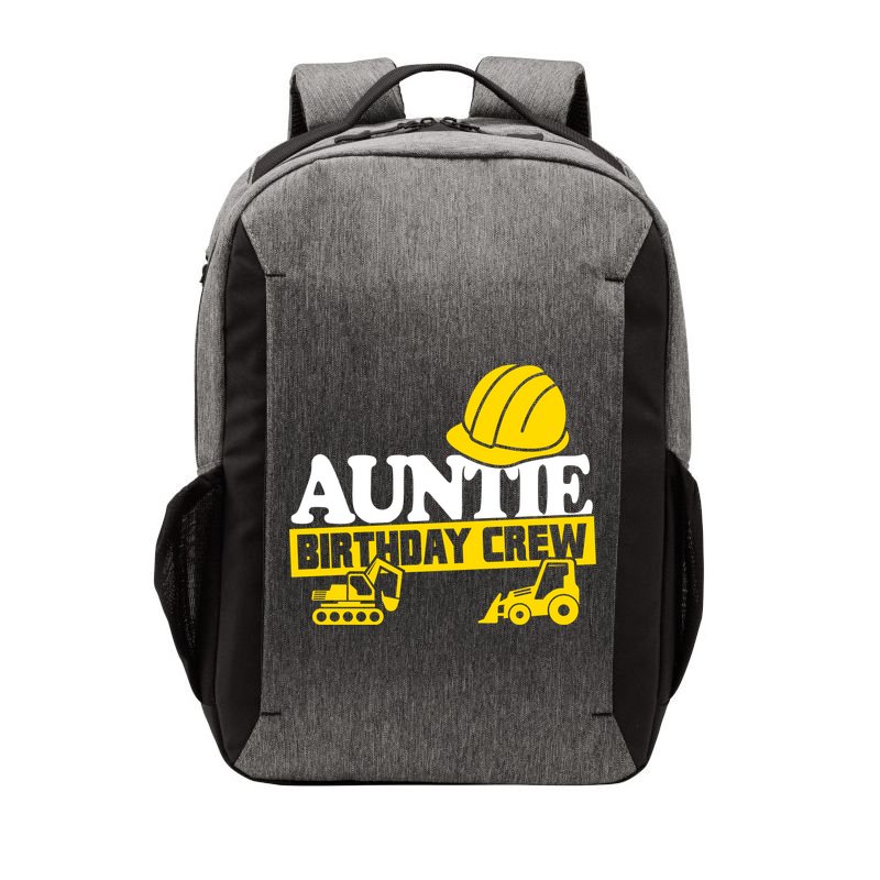 Auntie Birthday Crew Construction Party Vector Backpack