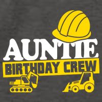 Auntie Birthday Crew Construction Party Vector Backpack