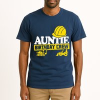 Auntie Birthday Crew Construction Party Tall T-Shirt