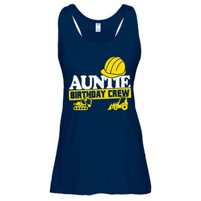 Auntie Birthday Crew Construction Party Ladies Essential Flowy Tank
