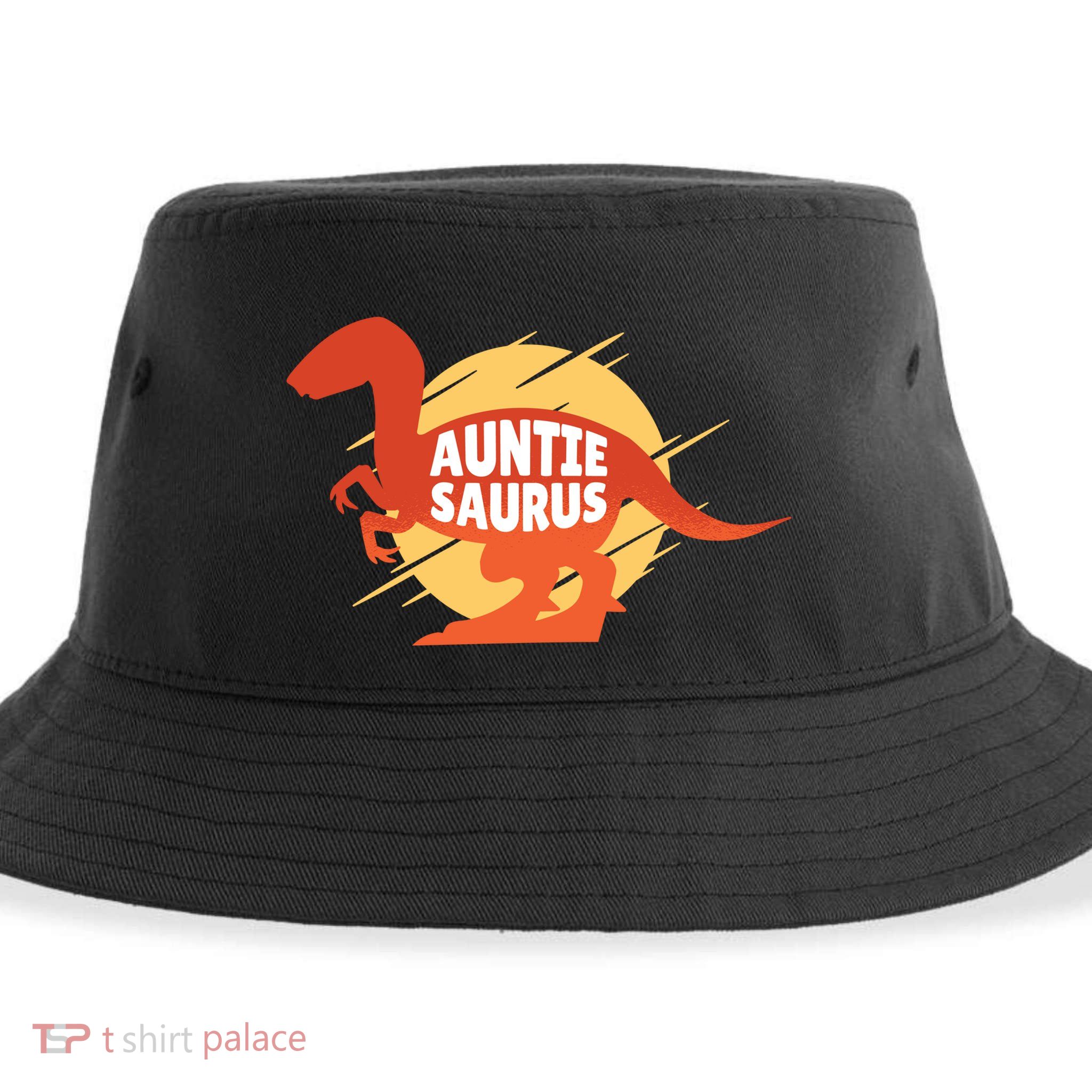 Auntie Saurus Sustainable Bucket Hat