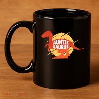 Auntie Saurus 11oz C Handle Ceramic Mug