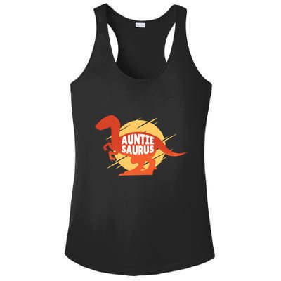Auntie Saurus Ladies PosiCharge Competitor Racerback Tank