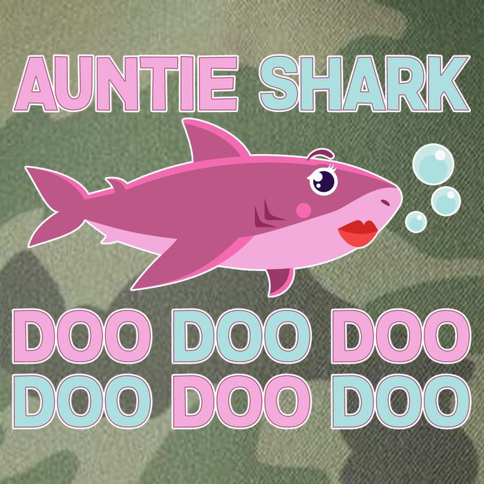 Auntie Shark Doo Doo Doo Legacy Tie Dye Trucker Hat