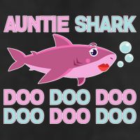 Auntie Shark Doo Doo Doo Cool Comfort Performance Bucket Hat