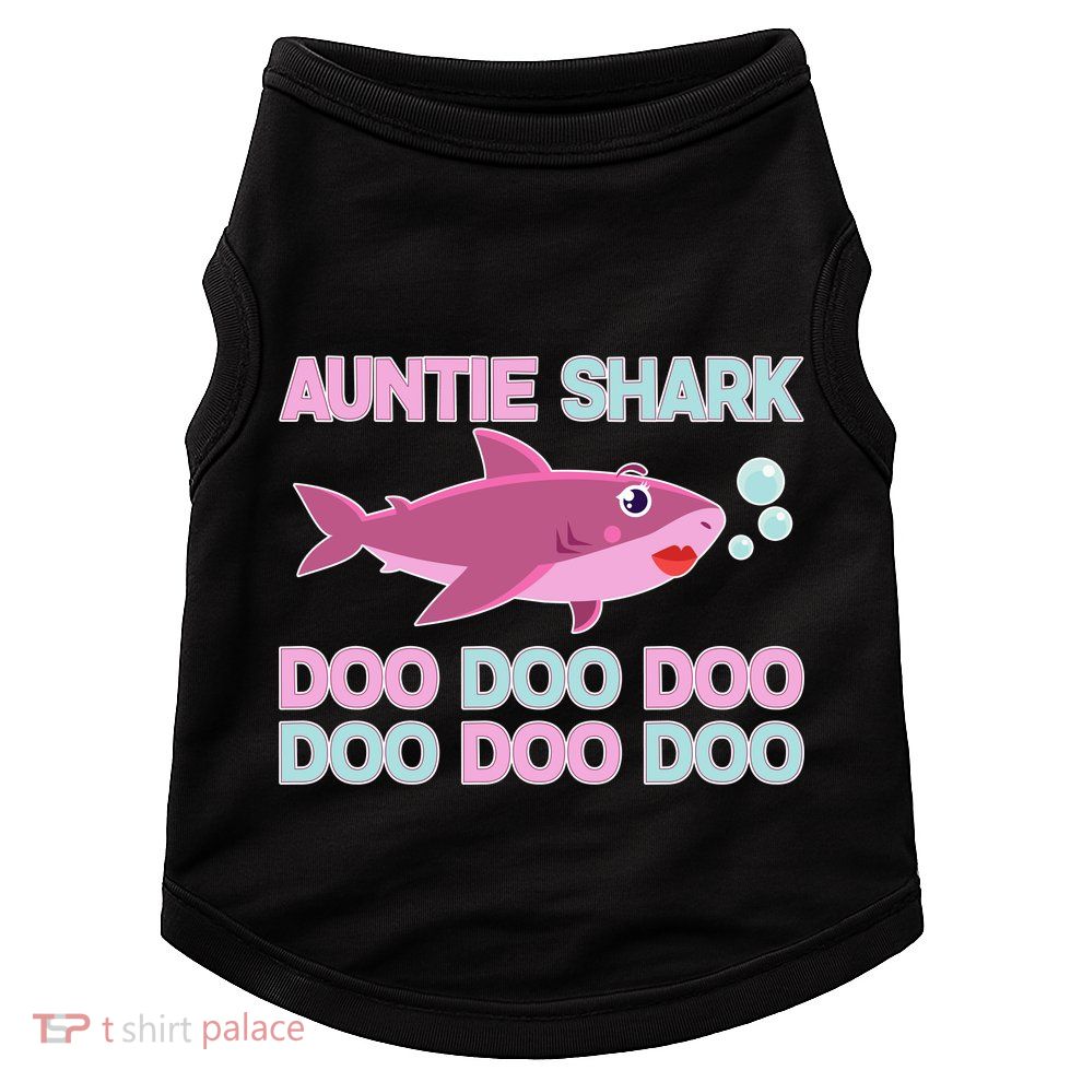 Auntie Shark Doo Doo Doo Doggie Tank