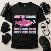Auntie Shark Doo Doo Doo Performance Shirt