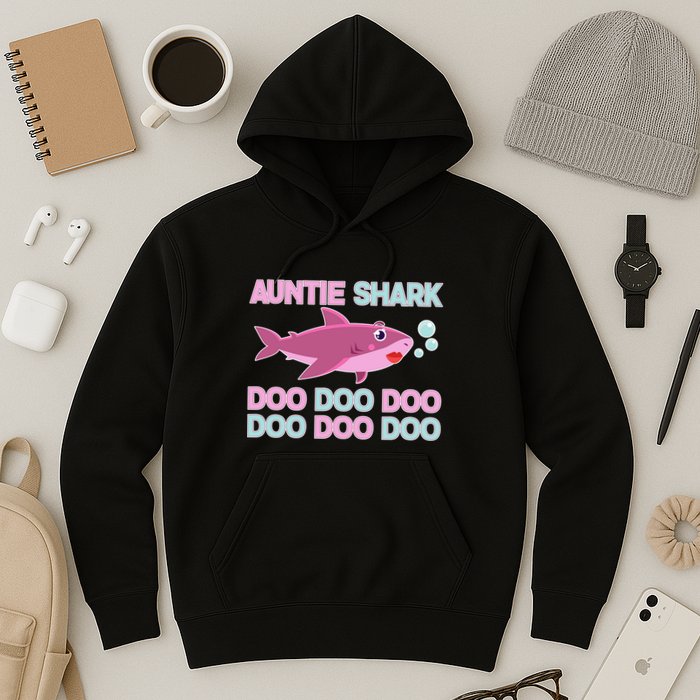 Auntie Shark Doo Doo Doo Hoodie
