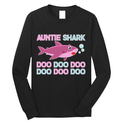 Auntie Shark Doo Doo Doo Long Sleeve Shirt