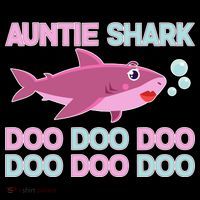 Auntie Shark Doo Doo Doo Tall T-Shirt