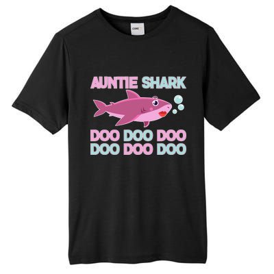 Auntie Shark Doo Doo Doo Tall Fusion ChromaSoft Performance T-Shirt