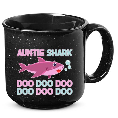 Auntie Shark Doo Doo Doo 15oz Campfire Ceramic Mug