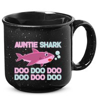 Auntie Shark Doo Doo Doo 15oz Campfire Ceramic Mug