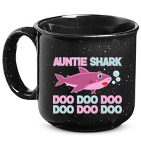Auntie Shark Doo Doo Doo 15oz Campfire Ceramic Mug