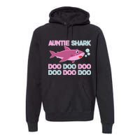 Auntie Shark Doo Doo Doo Premium Hoodie