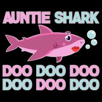 Auntie Shark Doo Doo Doo 16 in Basic Backpack
