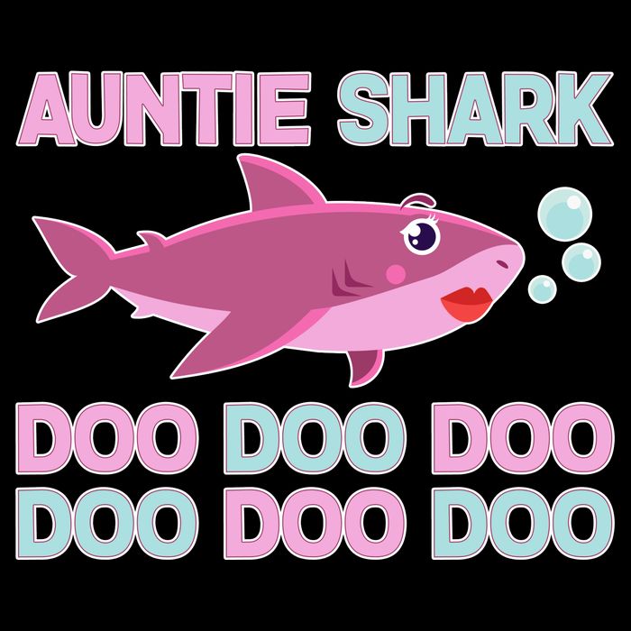 Auntie Shark Doo Doo Doo 16 in Basic Backpack