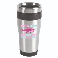 Auntie Shark Doo Doo Doo 16oz Travel Tumbler