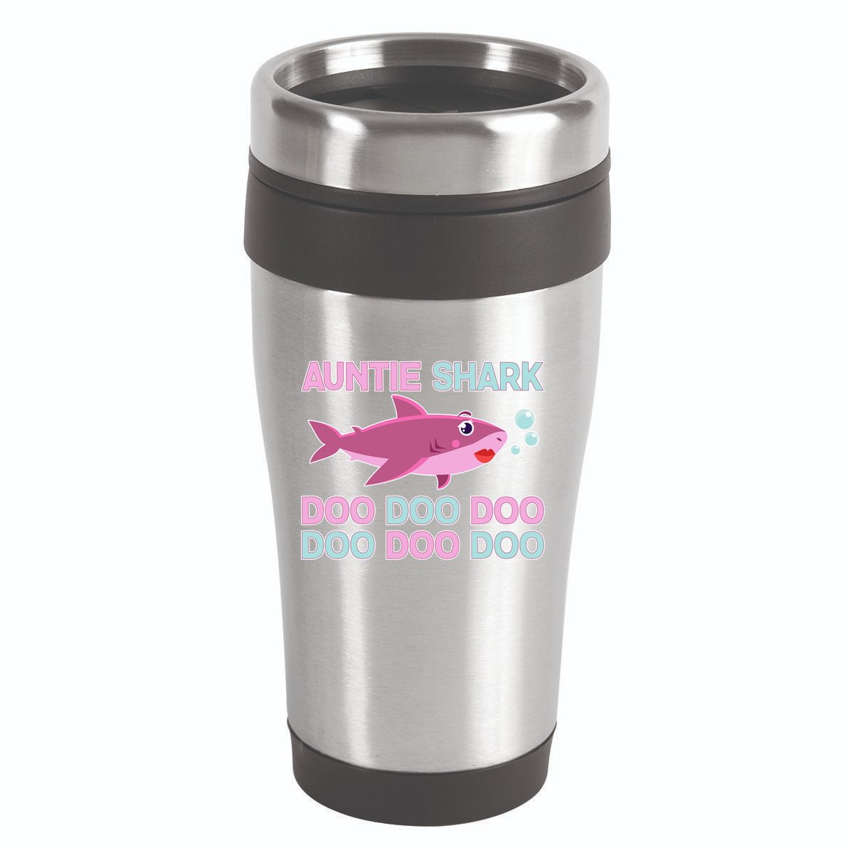 Auntie Shark Doo Doo Doo 16oz Travel Tumbler
