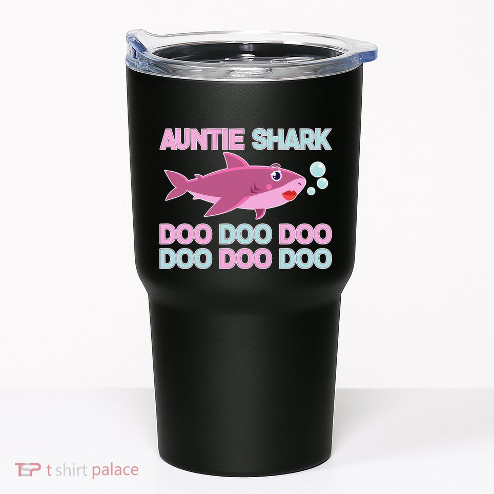 Auntie Shark Doo Doo Doo Tumbler
