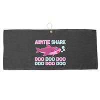 Auntie Shark Doo Doo Doo Large Microfiber Waffle Golf Towel
