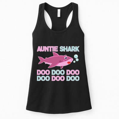 Auntie Shark Doo Doo Doo Womens Tank Top
