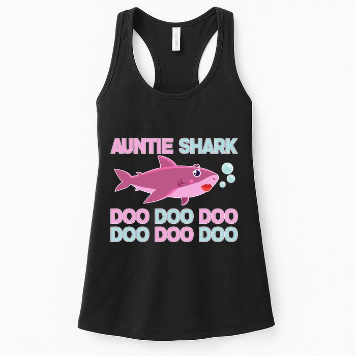 Auntie Shark Doo Doo Doo Womens Tank Top