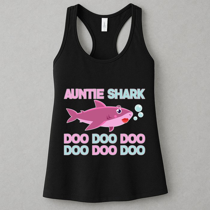 Auntie Shark Doo Doo Doo Womens Tank Top