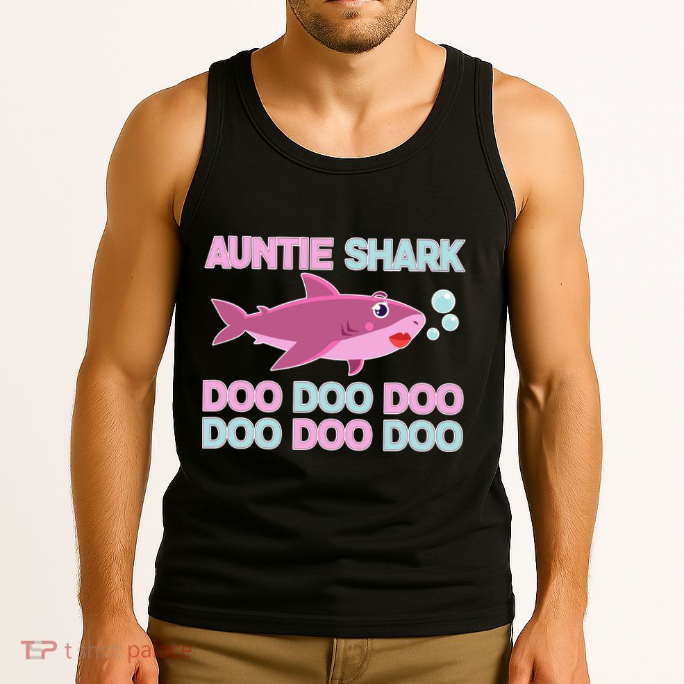 Auntie Shark Doo Doo Doo Tank Top