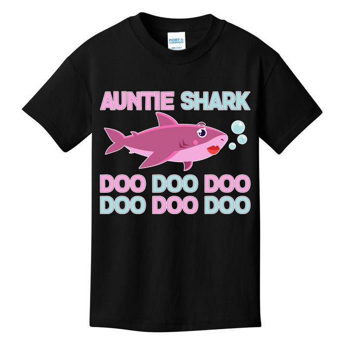 Auntie Shark Doo Doo Doo Kids T-Shirt