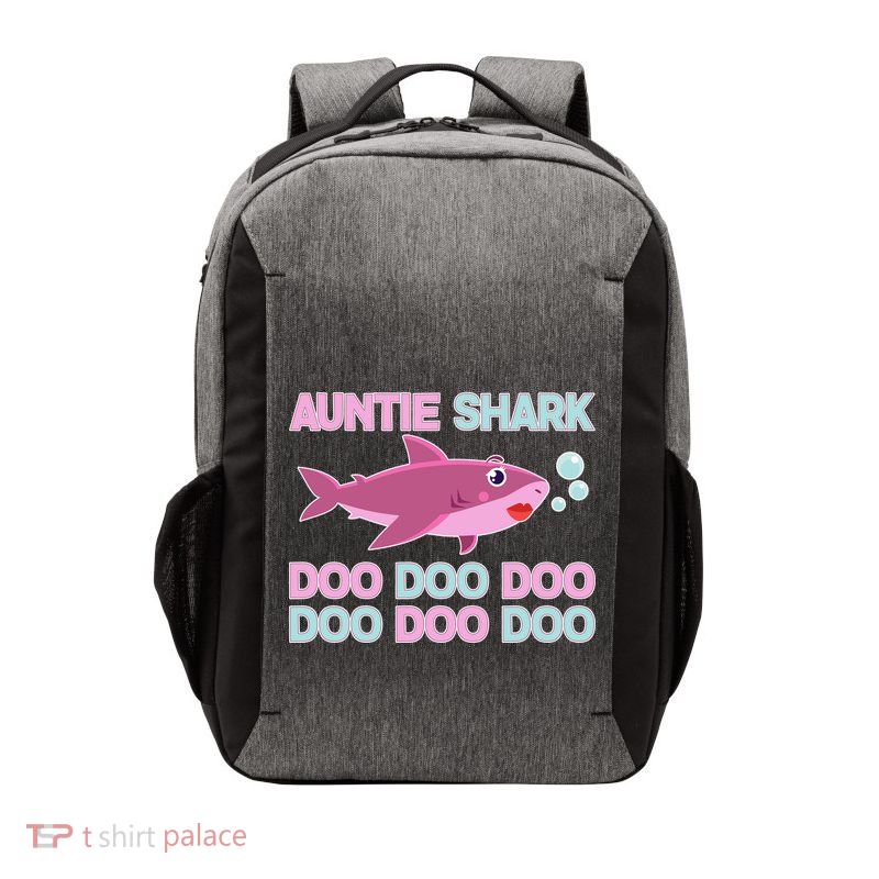 Auntie Shark Doo Doo Doo Vector Backpack