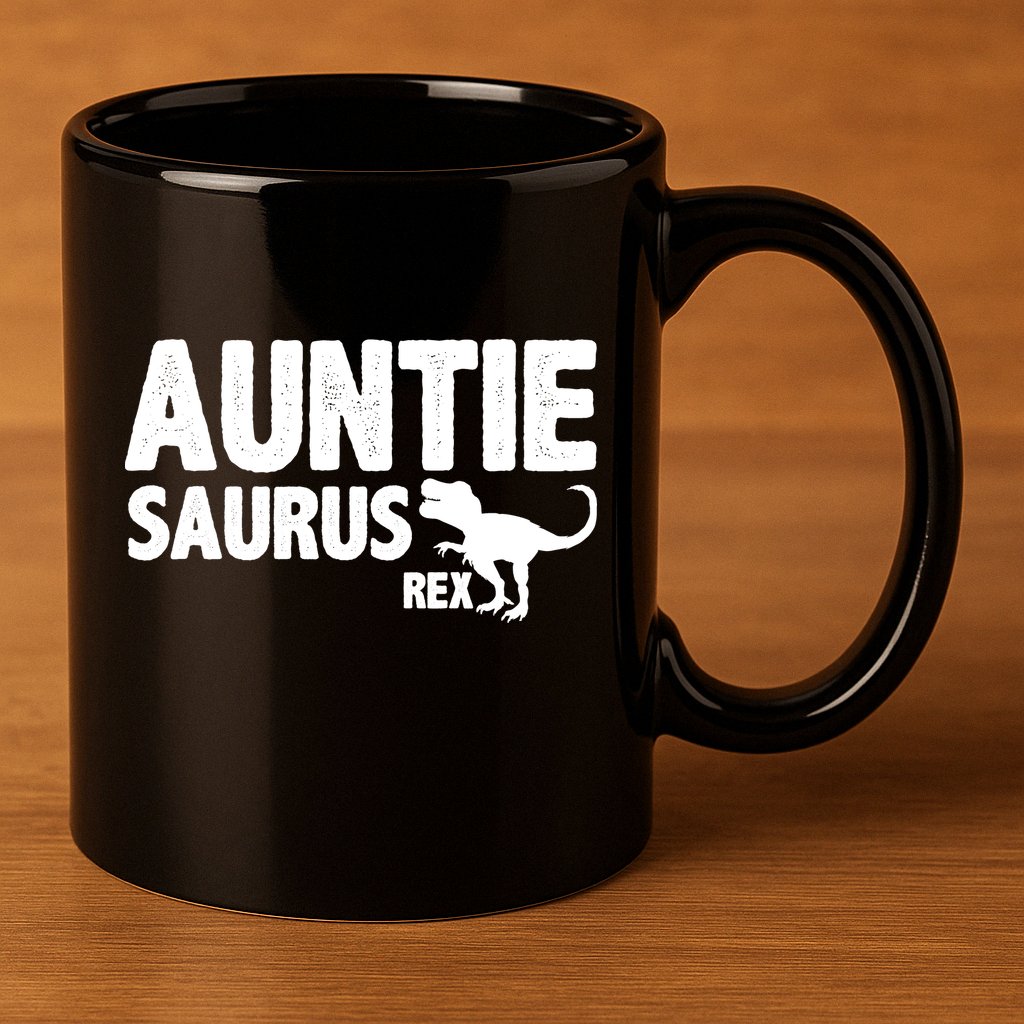 Auntiesaurus Auntie Saurus Rex 11oz C Handle Ceramic Mug