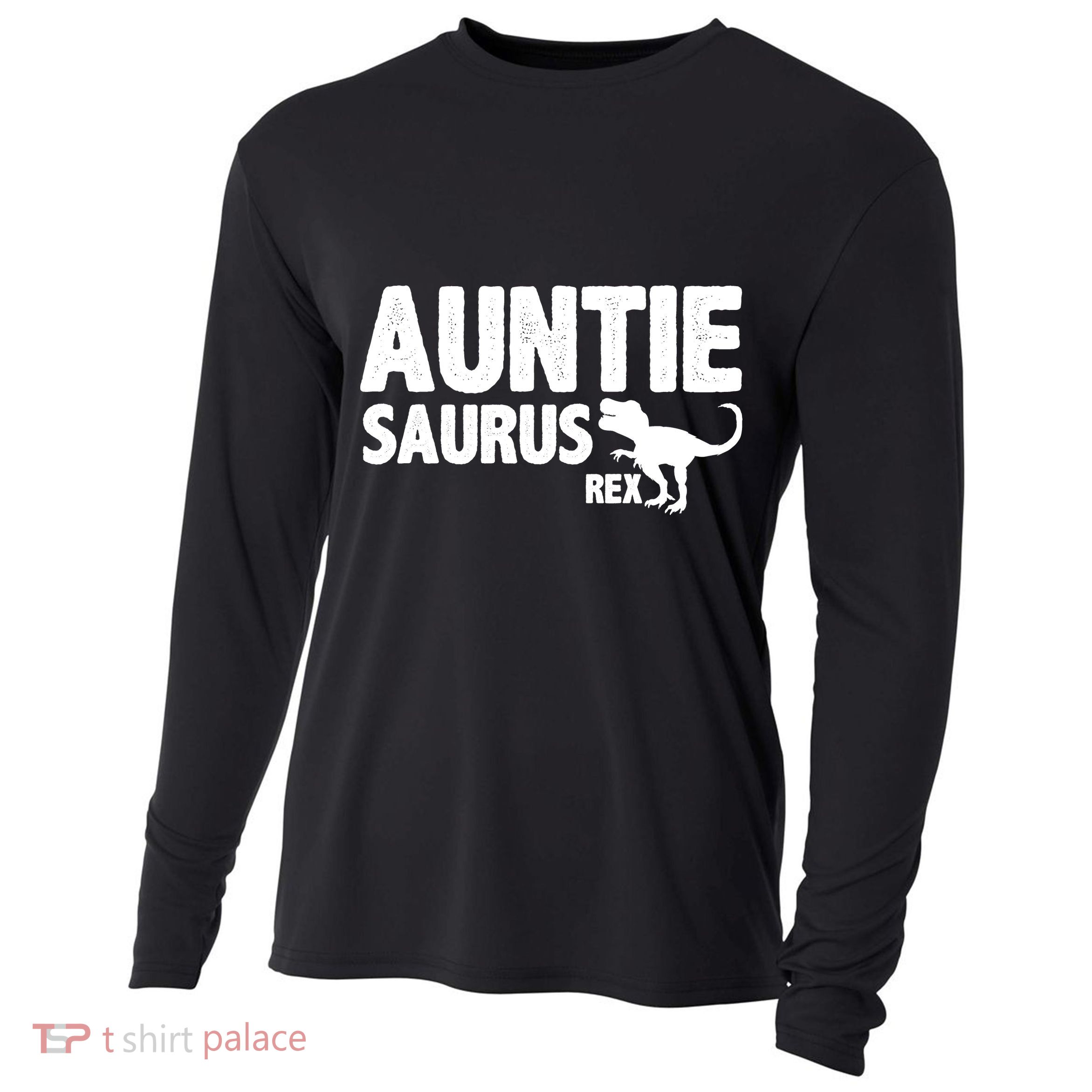 Auntiesaurus Auntie Saurus Rex Cooling Performance Long Sleeve Crew