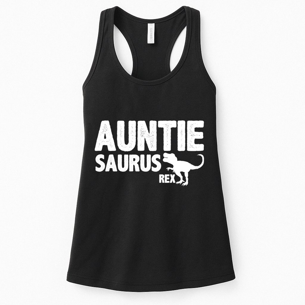 Auntiesaurus Auntie Saurus Rex Womens Tank Top