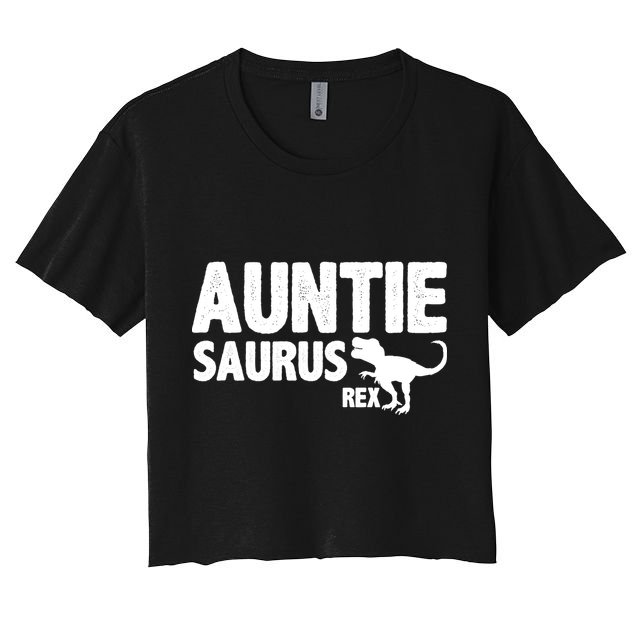 Auntiesaurus Auntie Saurus Rex Crop Top
