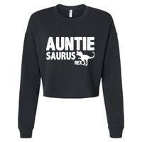 Auntiesaurus Auntie Saurus Rex Cropped Pullover Crew