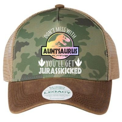Auntsaurus Jurasskicked Legacy Tie Dye Trucker Hat