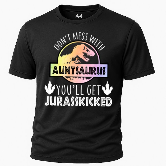 Auntsaurus Jurasskicked Cooling Performance Crew T-Shirt