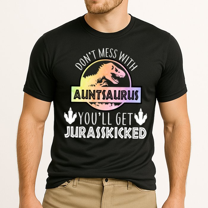 Auntsaurus Jurasskicked Cooling Performance Crew T-Shirt