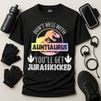 Auntsaurus Jurasskicked Cooling Performance Crew T-Shirt