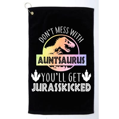Auntsaurus Jurasskicked Golf Towel
