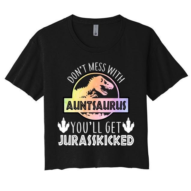 Auntsaurus Jurasskicked Crop Top