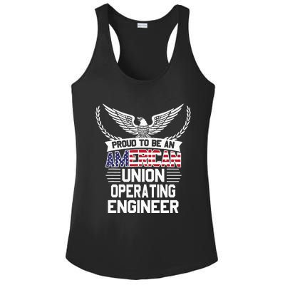 American Union Operating Engineer Pride Ladies PosiCharge Competitor Racerback Tank