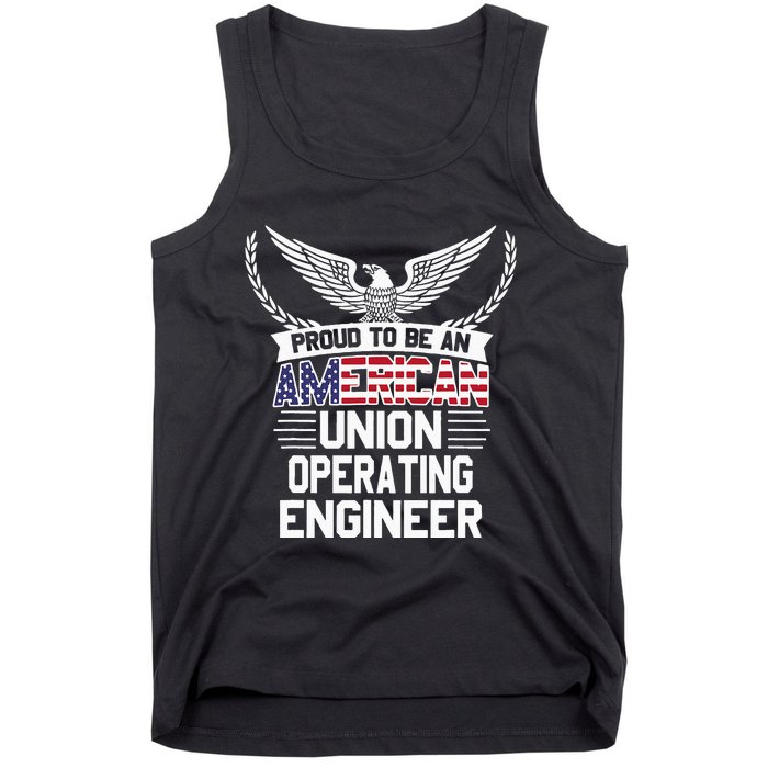 American Union Operating Engineer Pride Tank Top