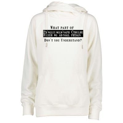 An Understanding Of Cthullhu Womens Funnel Neck Pullover Hood