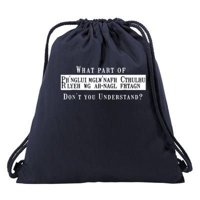 An Understanding Of Cthullhu Drawstring Bag