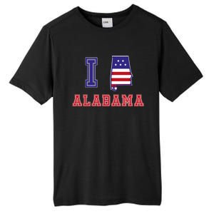 Alabama Usa Patriotic I Love Alabama Gift Tall Fusion ChromaSoft Performance T-Shirt