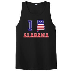 Alabama Usa Patriotic I Love Alabama Gift PosiCharge Competitor Tank