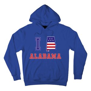 Alabama Usa Patriotic I Love Alabama Gift Hoodie