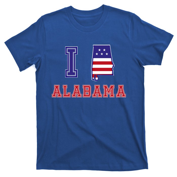 Alabama Usa Patriotic I Love Alabama Gift T-Shirt